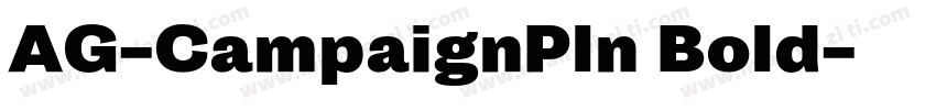 AG-CampaignPln Bold字体转换